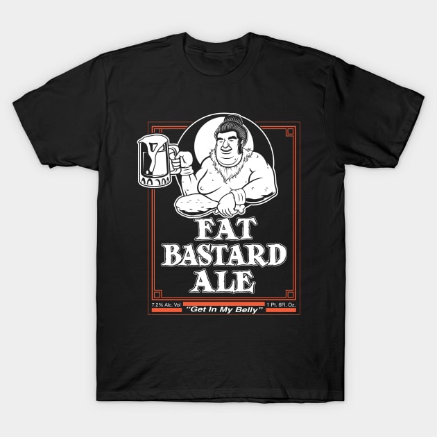 Fat Bastard Ale T-Shirt by wolfkrusemark